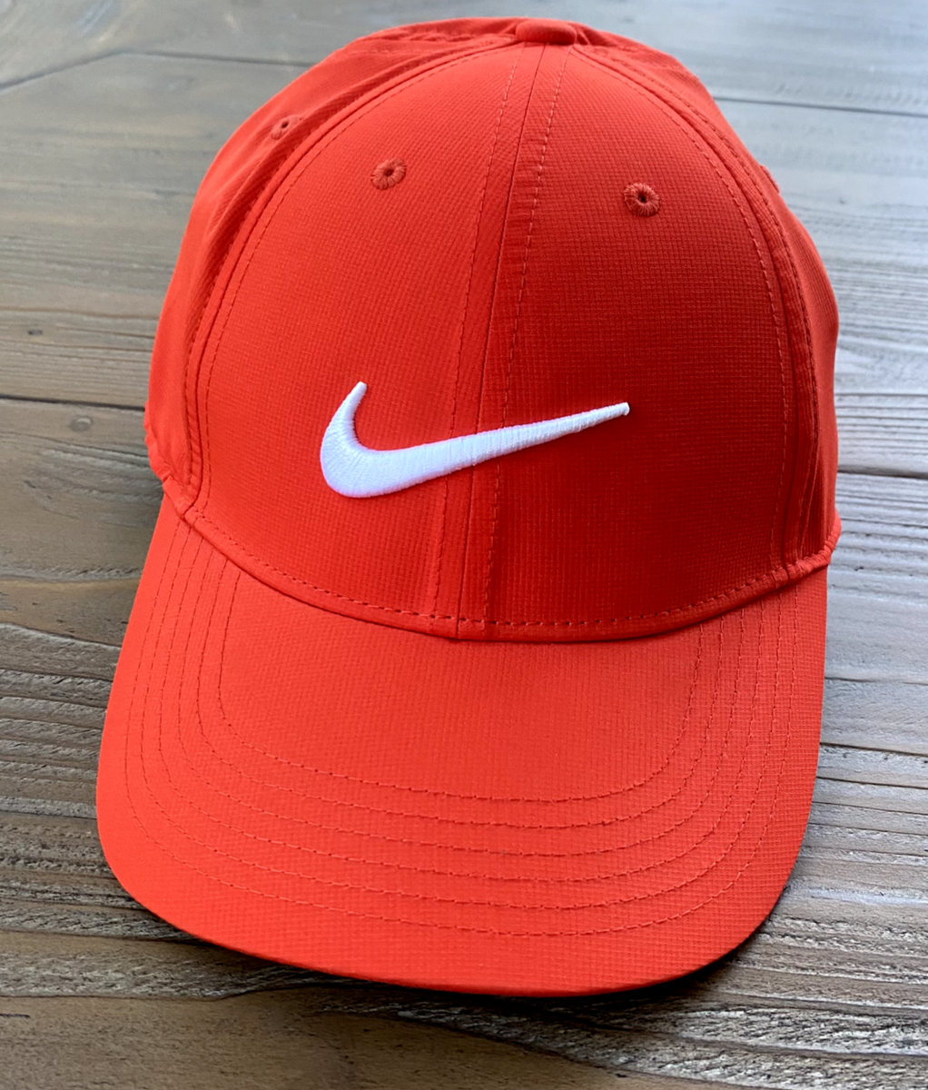 Nike Hat Mens Adjustable Orange Legacy91 Dri-Fit Tennis Golf