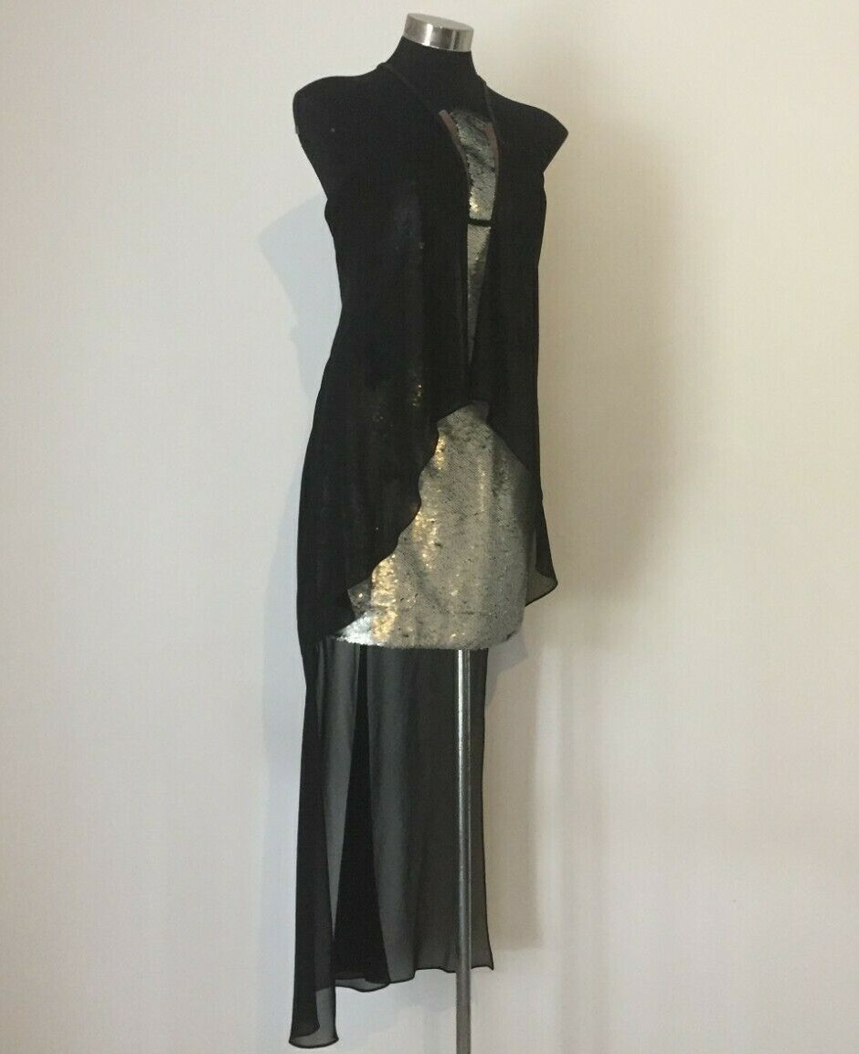 bariano black sequin dress Bronx Banco Maraya Sequin Mini Dress in Black