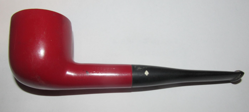 Dr Grabow Viscount Red And Black Vintage Estate Pipe W/ Symbol Of A Spade