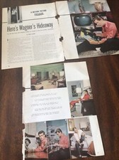 Robert Wagner Clippings Original Vintage Magazine Article His Hideaway