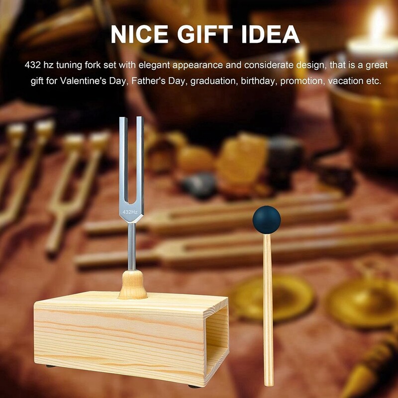 432 Hz Tuning Fork with Resonance Box,For Sound Healing,Tuning Fork4110