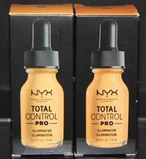 2 Bottles NYX PROFESSIONAL MAKEUP Total Control Pro Drop Hue Shifter TCPH04 Warm