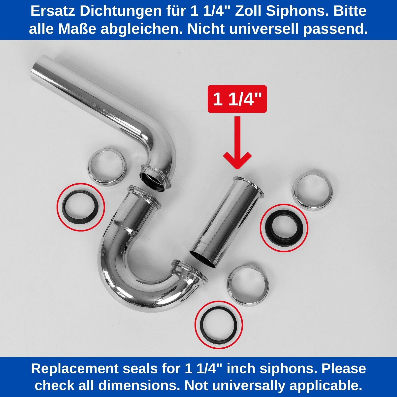 Hydraulik U-Seal Dichtring Usit-Ring Dichtscheibe m. Zentrierlippe Zoll