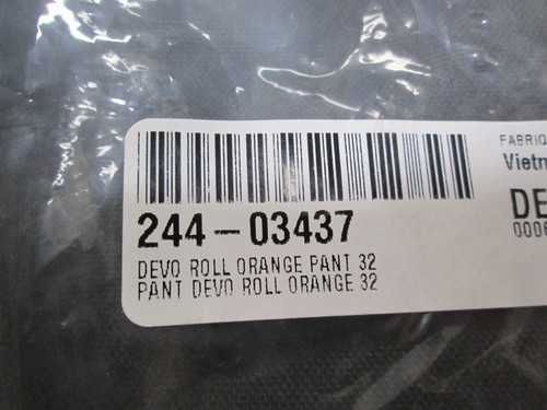 PANTALONES DE MOTOCROSS SHOT RACING - 32" CINTURA / ROLLO DEVO / NEGRO + NARANJA - Imagen 10 de 10