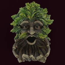Station d'alimentation Greenman Oak Man mangeoire chêne arbre esprit feuilles nichoir neuf