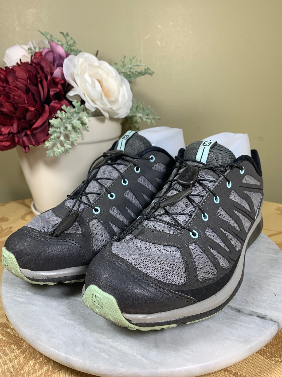 Scarpe da trekking Salomon Dynamic Trac Tec grigie Ortholite trail walk donna EU 40 US 8