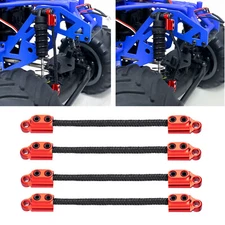 RCBATER 4x RC Shock Straps Suspension Travel Limit Straps for Losi 1/18 Mini LMT