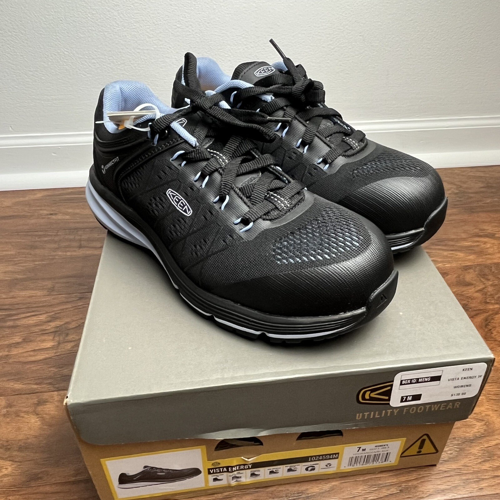 Scarpe KEEN Utility punta composita donna 7M nere Vista Energy EH antiscivolo olio