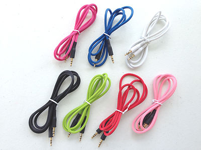 RUGGED 3.5mm audio stereo aux auxillary male cable FOR iphone 6 5 4s ipod 7 car