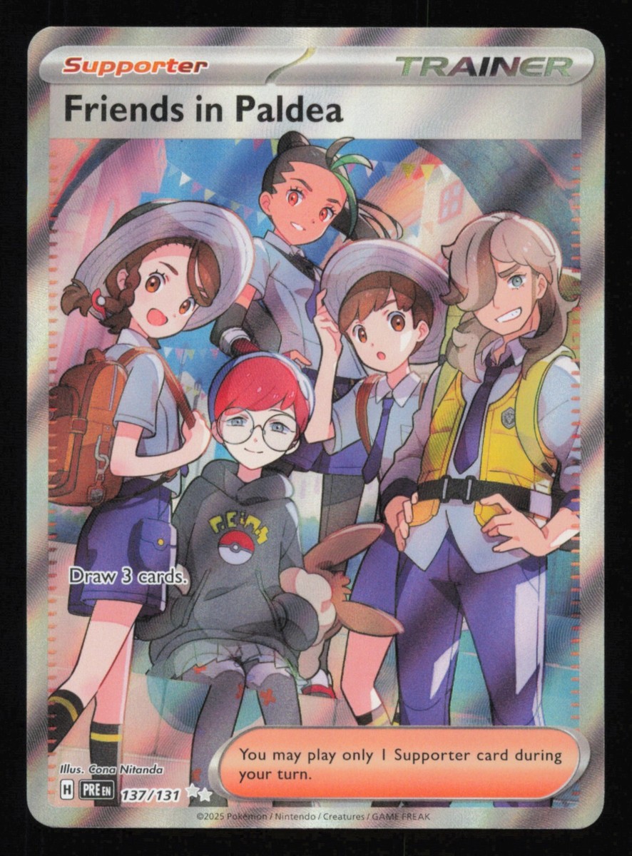Friends in Paldea Full Art Trainer 137/131 Prismatic Evolutions