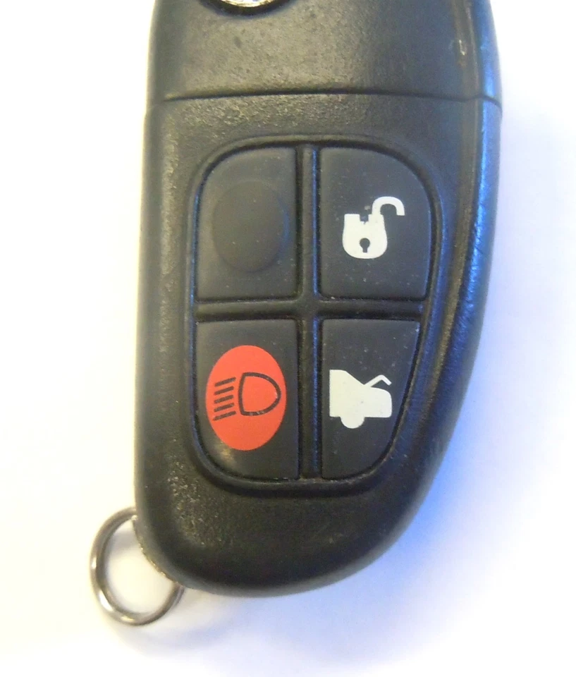 Mando a distancia sin llave Jaguar abatible coche llavero control FCC ID CWTWB1U243 interruptor hoja Foto 2 de 4