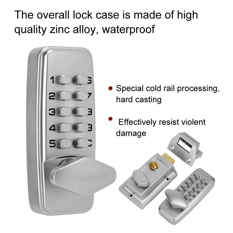 Keyless Password Combo Code Lock Code for Garage Office Gate Safety