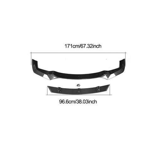 Fit For BMW 2 Series F87 M2 2016-2020 REAL CARBON FIBER Front Bumper Lip Spoiler - Picture 12 of 12