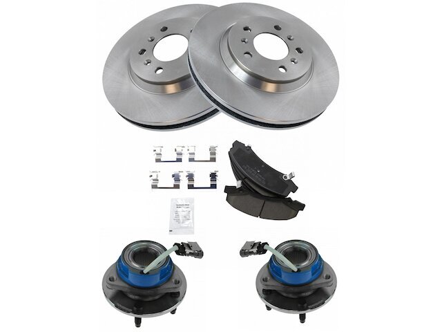 Front Brake Pad and Rotor and Wheel Hub Kit fits Buick Lucerne 2006-2011 38BNRJ