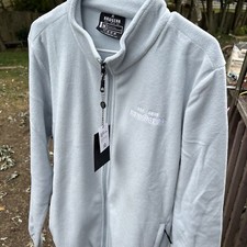 Raw Gear Men’s Size Medium Blue Fog Full Zip Fleece Jacket 
