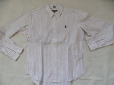 RALPH LAUREN Sport schöne gestreifte Bluse weiß lila Gr. 10 ( 38/40) TOP 619