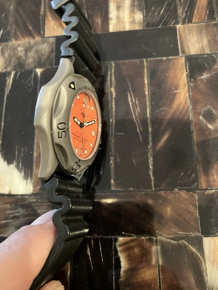 Very Rare Titanium SDW HYPERBAR 12000m/39600ft Quartz Watch Needs Crown Repair ! - Image 4 of 4