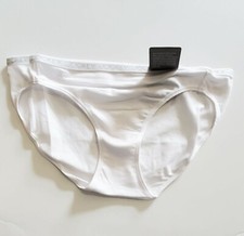3 Jockey Signature Modern Remix Bikini Panty Underwear White 3207 Sz L - NWT