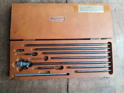 Starrett No. 124 Innen Mikrometer Set - 2'' bis 12'' Engineering Tools