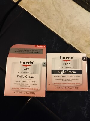 Eucerin Q10 Anti-Wrinkle Face Night Cream, Unscented 1.7 Ounce