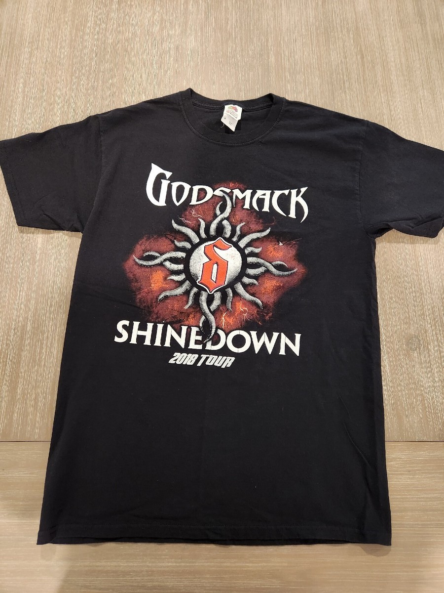 Godsmack and Shinedown 2018 tour tshirt Size M music grundge