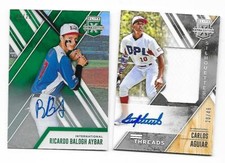 2017 Elite Silhouette Jersey Auto RC Carlos Aguiar Dominican Republic DPL #20/49