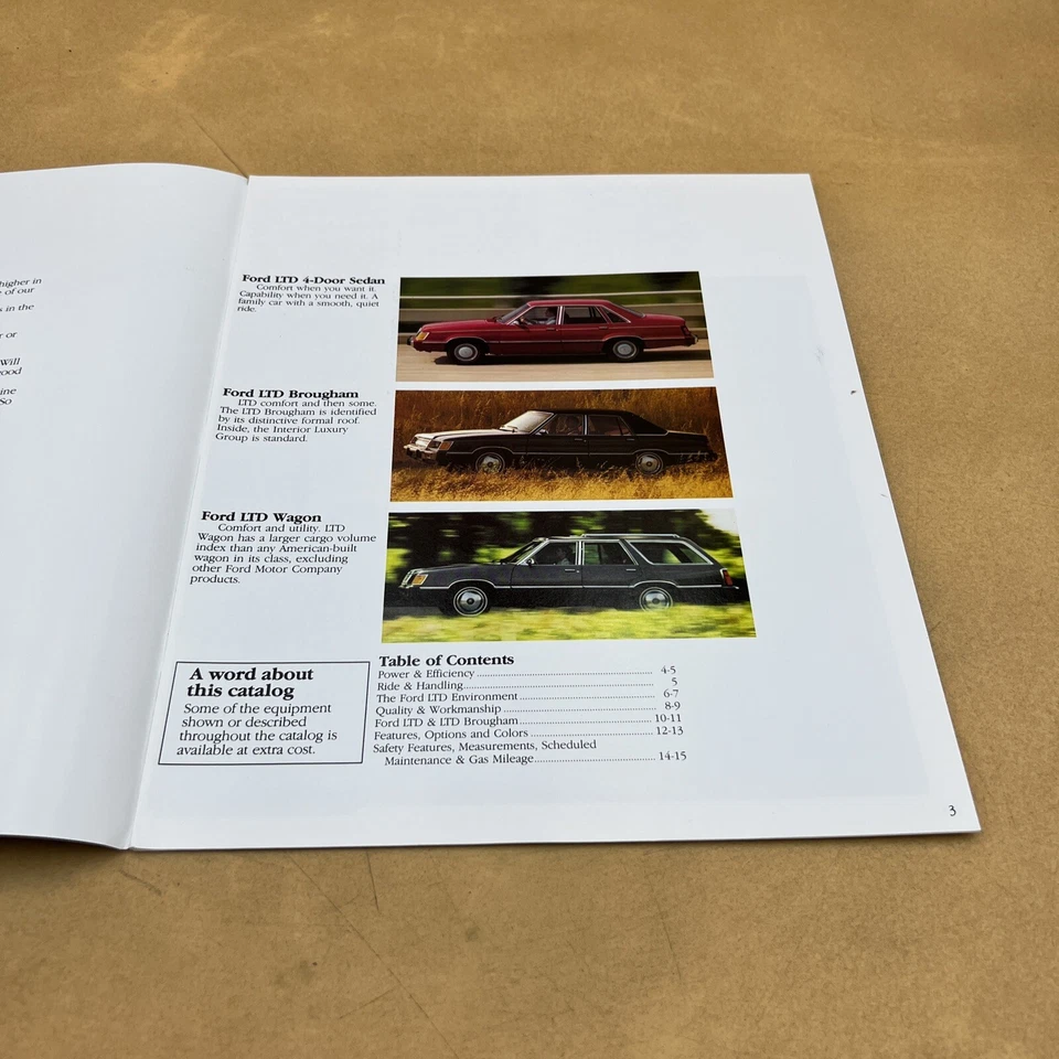 Ford Ltd 1984 concesionario sala de exposición folleto de ventas catálogo guía folleto 16 páginas Foto 3 de 4