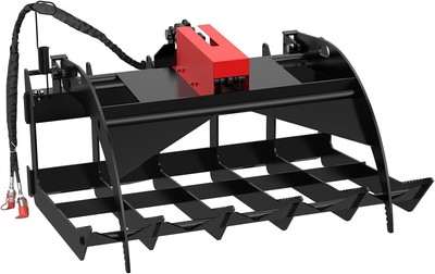 48'' Root Rake Grapple Bucket Tractor Skid Steer Attachment Quick Attach System