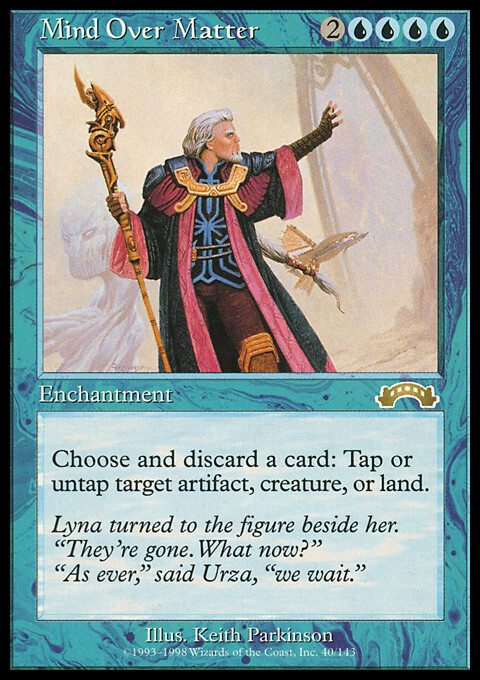 MTG MIND OVER MATTER GERMAN EXC - VOLONTA SULLA MATERIA - EX