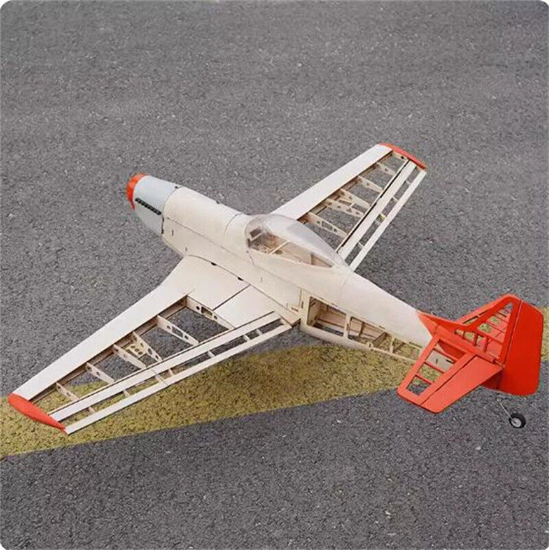 Upgraded RC Plane Laser Cut Balsa Wood Airplane P51 1000mm Model Kit Wingspan - Image 3 of 4
