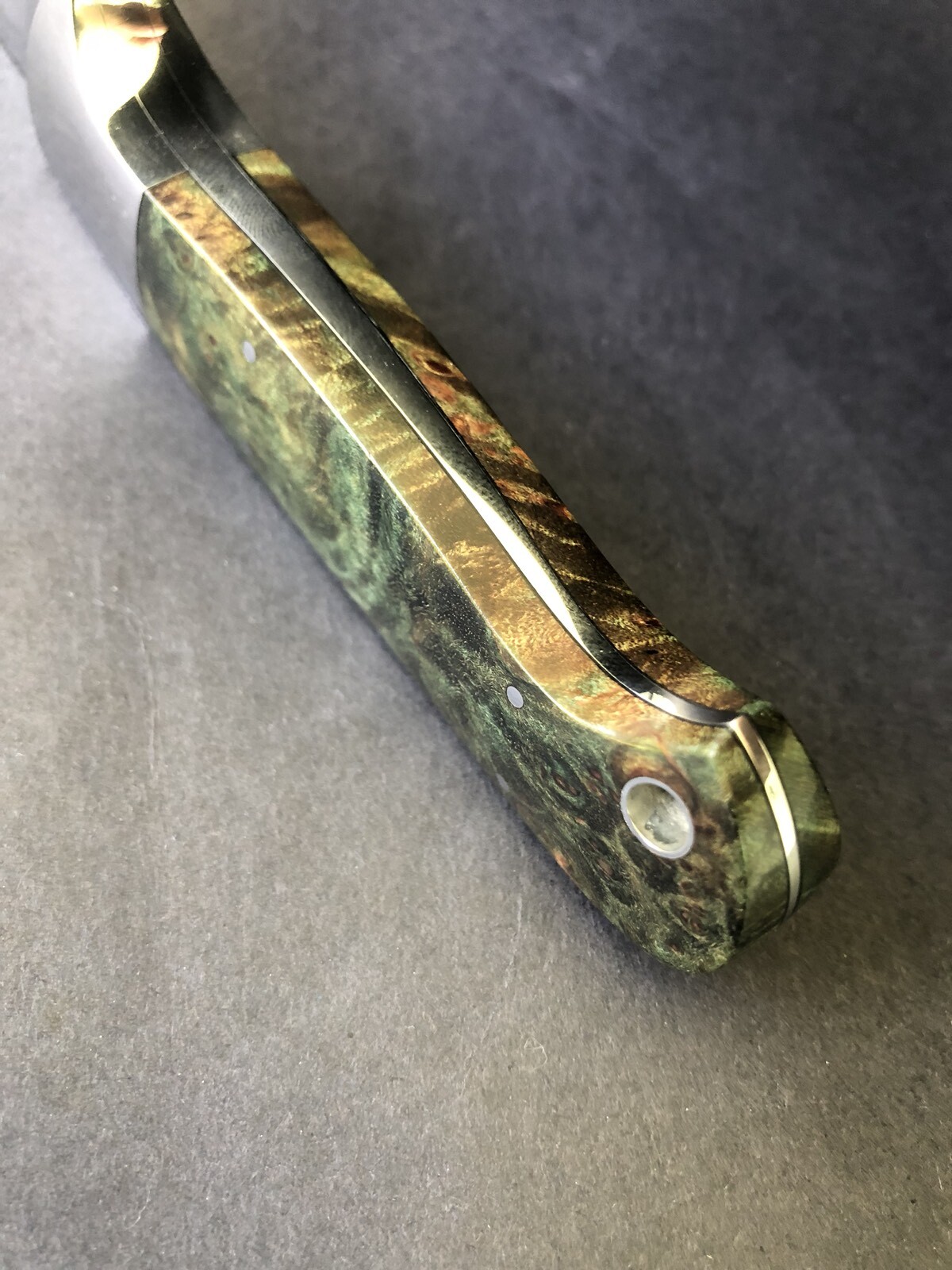 Schrade D'Holder Knife 0985 Green Burl wood eBay