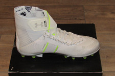 Under Armour UA Highlight MC White Silver Football Cleats 140 size Men's 11.5