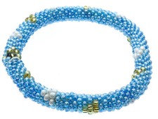 Stackable Stretch Nepal Nepal Roll Seed Bead Bracelets
