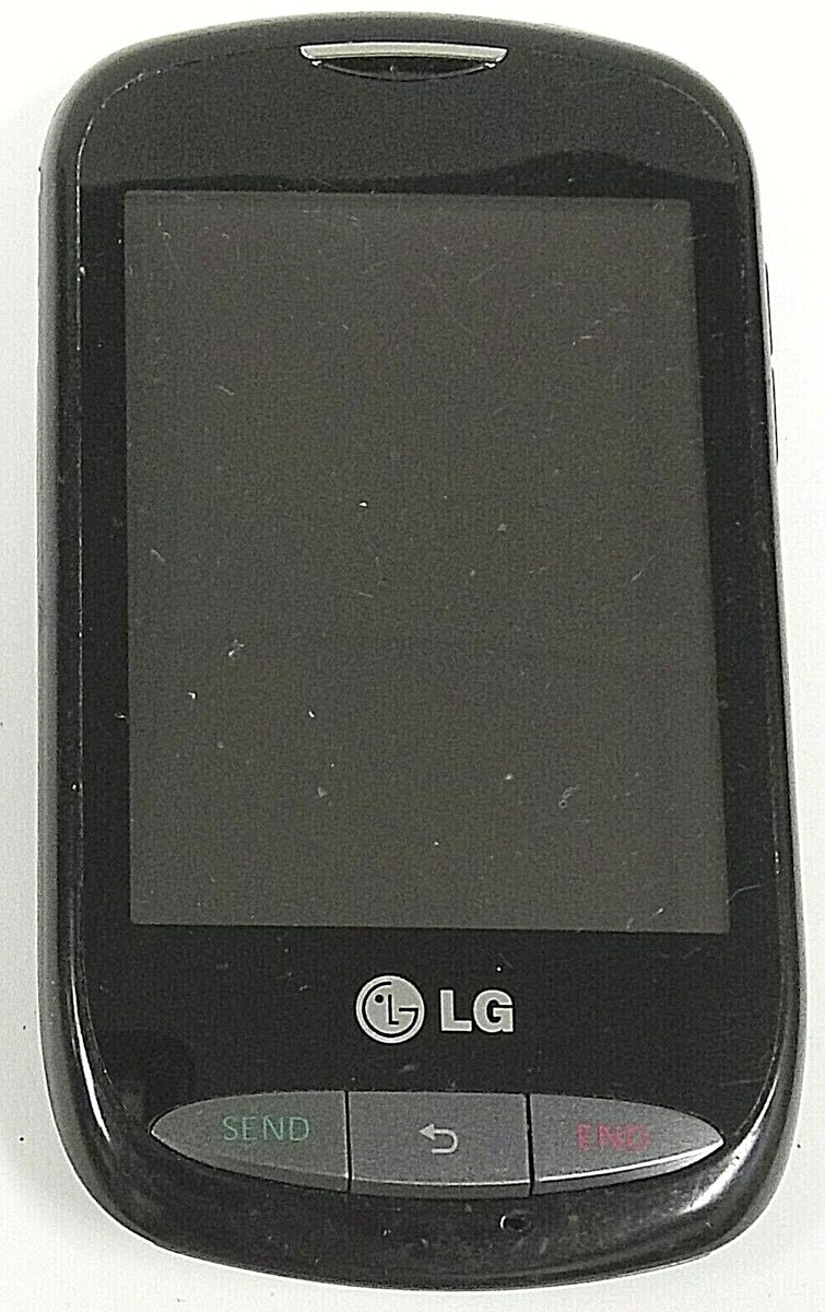 LG 800G Black TracFone Cellular Touch Screen Phone No Back