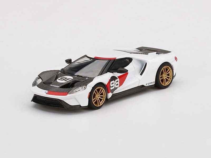 2021 Ford GT Heritage Edition (Mini GT) 1:64 Scale Model Car - TSM MGT00313