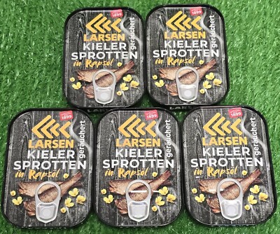 (26,36 /kg) 3x Larsen KIELER SPROTTEN traditionell hergestellt 110g Versand0 