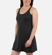 Elle Sport Women's Active Tank Dress, Black, Size S, M, L