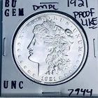 1921 BU GEM MORGAN SILVER DOLLAR UNC MS+++ U.S. MINT RARE COIN 7944
