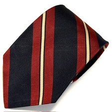Vintage Brooks Brothers Tie Black Label Stripes Preppy Ivy Dapper Academia USA