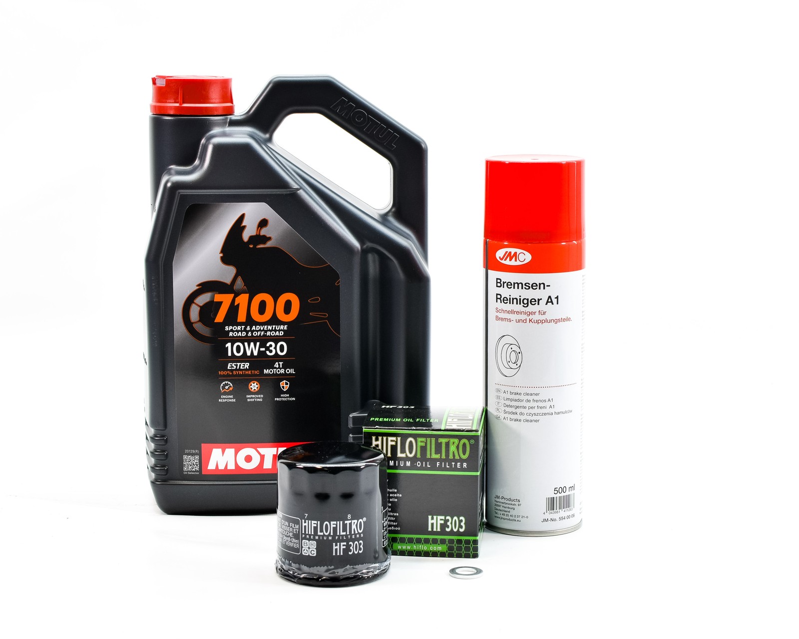 Huile Motul 7100 en kit vidange premium pour Honda RVF 750