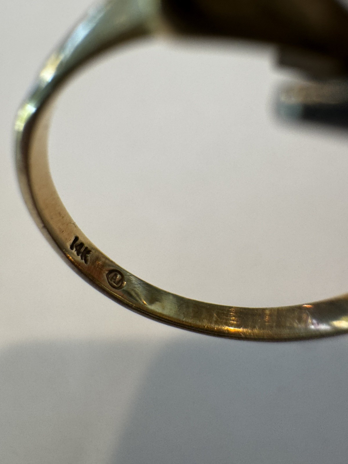 14K Solid Gold Diamond Solitaire Stacking Ring Si… - image 8