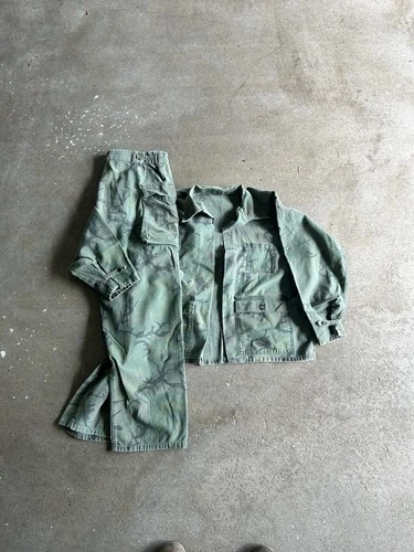 Vintage 70s Vietnam Era Camo Hunting/military ERDL SET LARGE