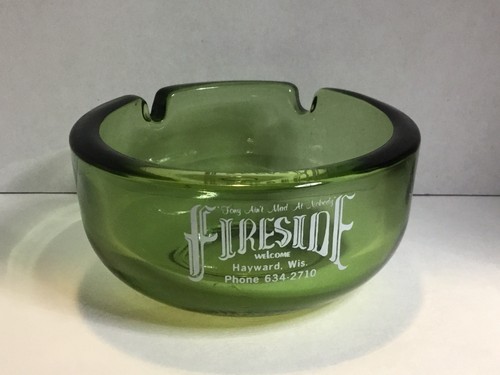 Vintage Fireside Restaurant Hayward WI Advertising Ashtray “TONY AIN’T MAD”