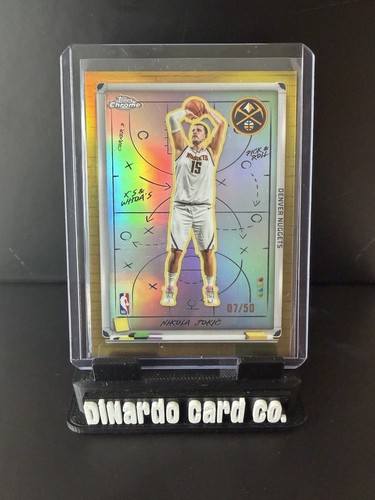 Topps Chrome 2025-26 Nikola Jokić Denver Nuggets X\'s & Whoa\'s XW-3 Gold /50