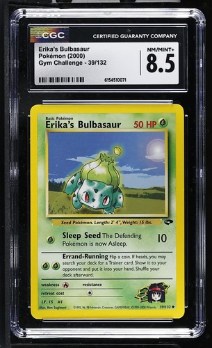 Erika's Bulbasaur (Unlimited) graded CGC 8.5 for sale on eBay