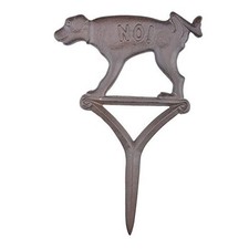 HB15 Dog Sign Peeing No , Brown