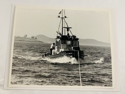 Tugboat Reliable Seattle 1984 Mark Freeman 8x10 B&W Photo Puget Sound Maritime