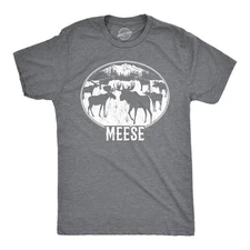 Mens Meese T Shirt Funny Moose Hilarious Sarcastic T Shirt