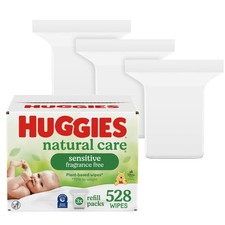 Natural Care Sensitive Baby Wipes, Unscented, Hypoallergenic, 99 Purified Wat...