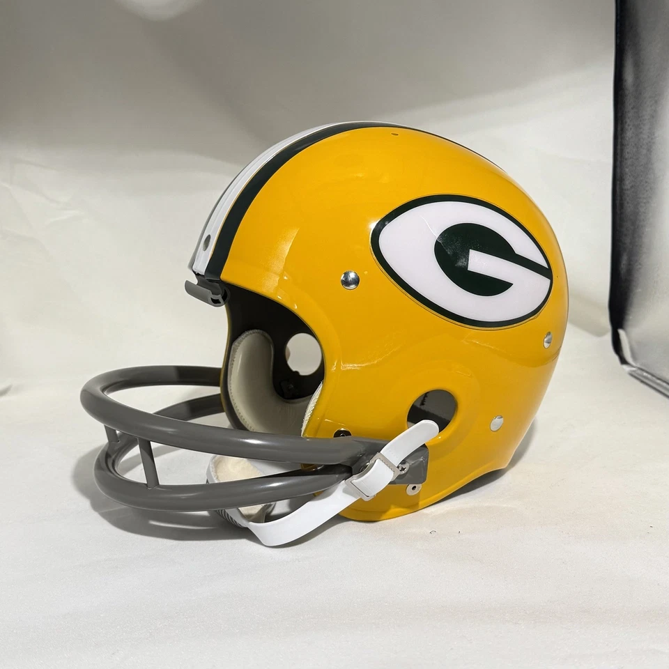 VINTAGE Green Bay Packers Suspension Helmet Replica 1960s Bart Starr - Изображение 2 из 4